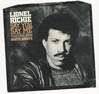 Rectangle Triangle Say You, Say Me song from White Nights album cover featuring the title and artist branding.