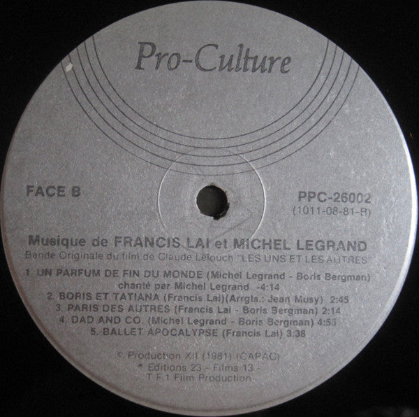 Les Uns Et Les Autres (Bande Originale Du Film) Francis Lai,Michel Legrand