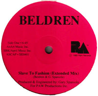 Rectangle Triangle Slave To Fashion vinyl record with album cover art featuring abstract geometric design.