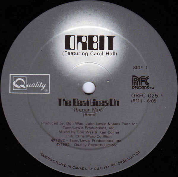 The Beat Goes On Orbit (3),Carol Hall