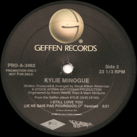 I Still Love You (Je Ne Sais Pas Pourquoi) Kylie Minogue