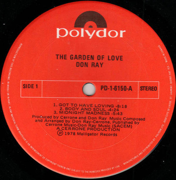 The Garden Of Love Don Ray