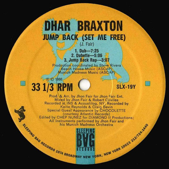 Jump Back (Set Me Free) Dhar Braxton