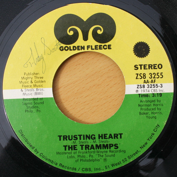 Trusting Heart / Down Three Dark Streets The Trammps