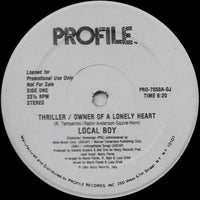 Rectangle Triangle Thriller / Owner Of A Lonely Heart album cover with vibrant abstract artwork.