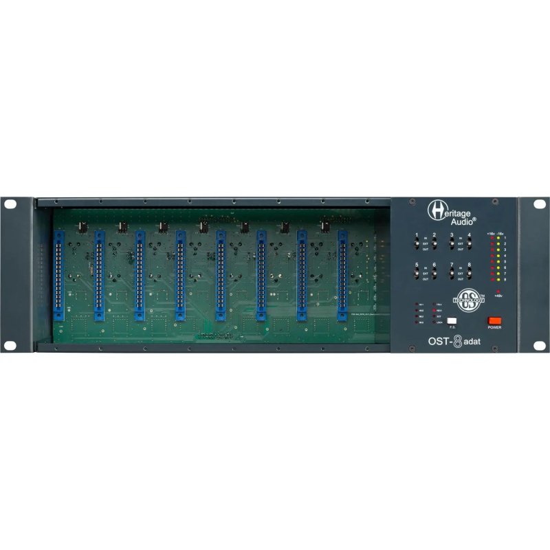 Heritage Audio OST8-ADAT 8-Slot 500 Series Rack With ADAT Output 24bit / 192kHz 