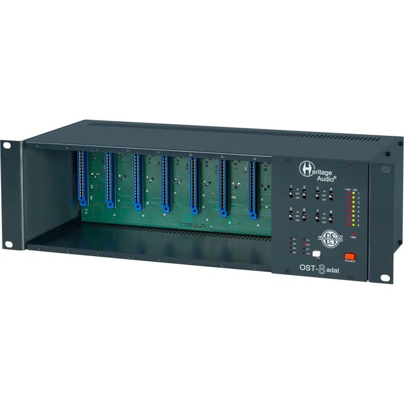 Heritage Audio OST8-ADAT 8-Slot 500 Series Rack With ADAT Output 24bit / 192kHz 