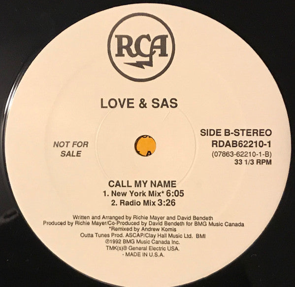Call My Name Love & Sas
