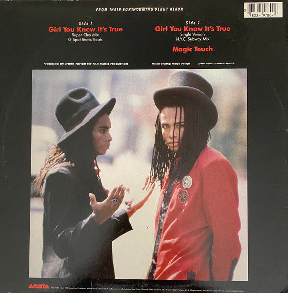 Girl You Know It's True 4 Milli Vanilli