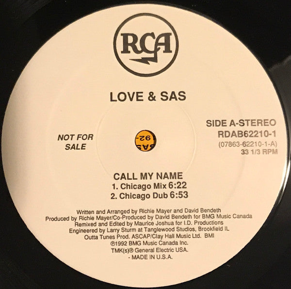 Call My Name Love & Sas