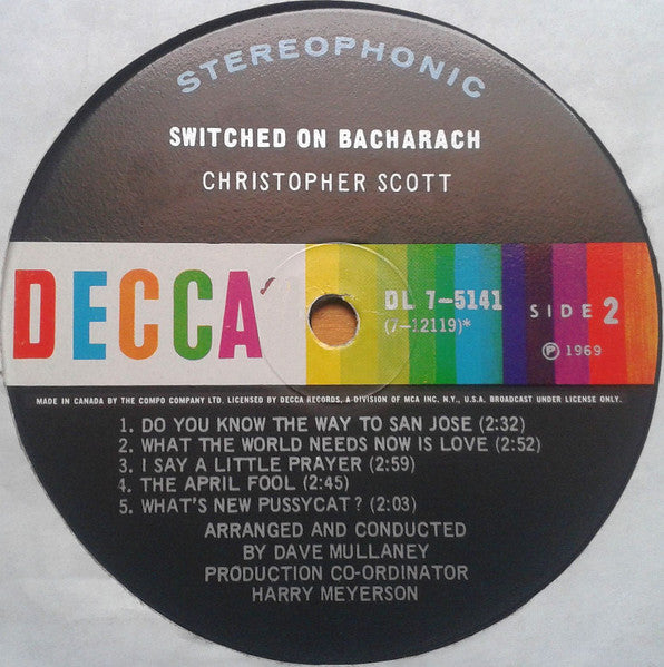 Switched-On Bacharach Sir Christopher Scott