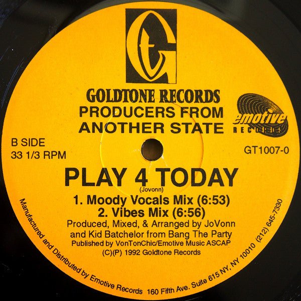 Play 4 Today Producers From Another State