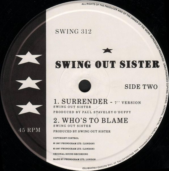 Surrender Swing Out Sister