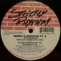 Rectangle Triangle's Morel's Grooves Part 9 remix album cover art featuring abstract geometric design with vibrant colors.