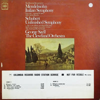 Cover image of Rectangle Triangle's classical music album featuring Mendelssohn Italian Symphony and Schubert Unfinished Symphony.