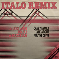 Rectangle Triangle Italo Remix Volume 2 album cover featuring vibrant abstract geometric shapes and bold typography.