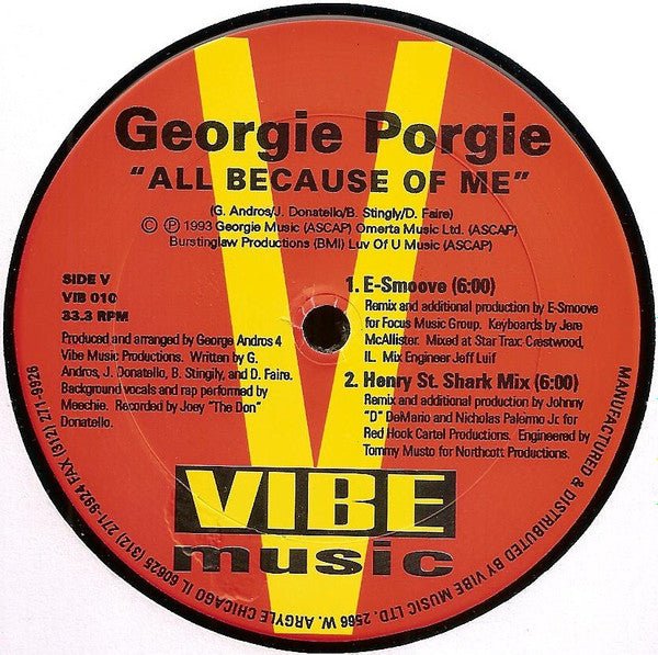 All Because Of Me (New Club Remixes) Georgie Porgie
