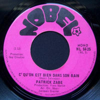 Rectangle Triangle C'Qu'on Est Bien Dans Son Bain / Oui J'ai Pleuré vinyl record with colorful label and album artwork.