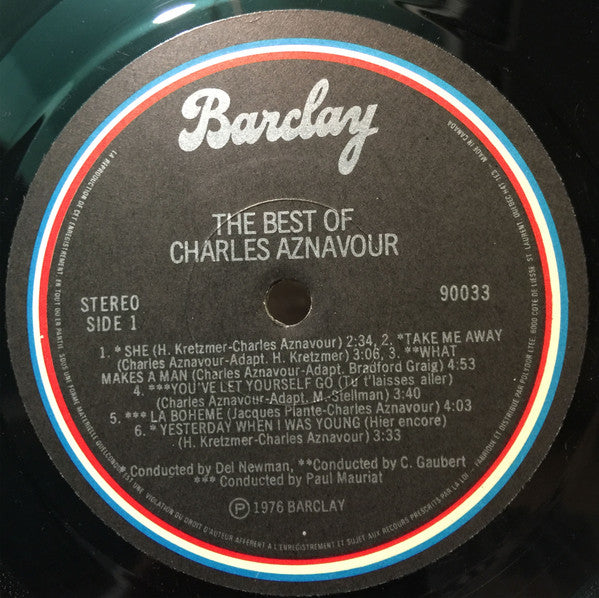 The Best Of Charles Aznavour Charles Aznavour