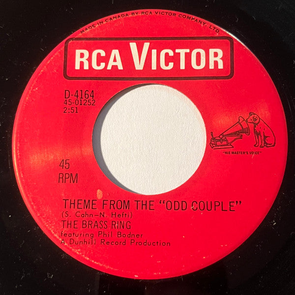 Theme From "Odd Couple"/ For Love Of Ivy The Brass Ring,Phil Bodner