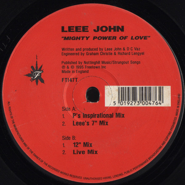Mighty Power Of Love Leee John