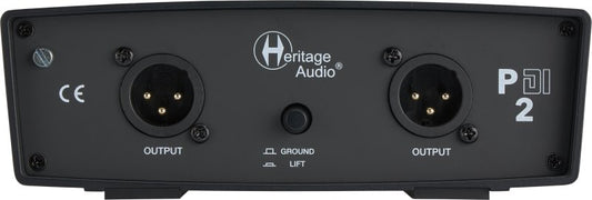 Heritage Audio P-DI-2 Passive 2-channel Vintage-style Direct Box with Ground Lift, -15dB Pad, and Thru Outputs