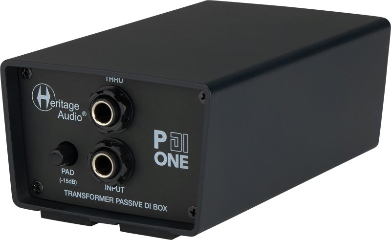 Heritage Audio P Di One Passive 1-channel Vintage-style Direct Box with Ground Lift, -15dB Pad, and Thru Output 