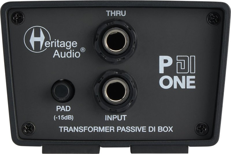 Heritage Audio P Di One Passive 1-channel Vintage-style Direct Box with Ground Lift, -15dB Pad, and Thru Output