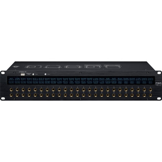 Black Lion Audio PBR-TRS3-LIT 48-Point Gold-Plated TRS Patchbay with LCD Displays