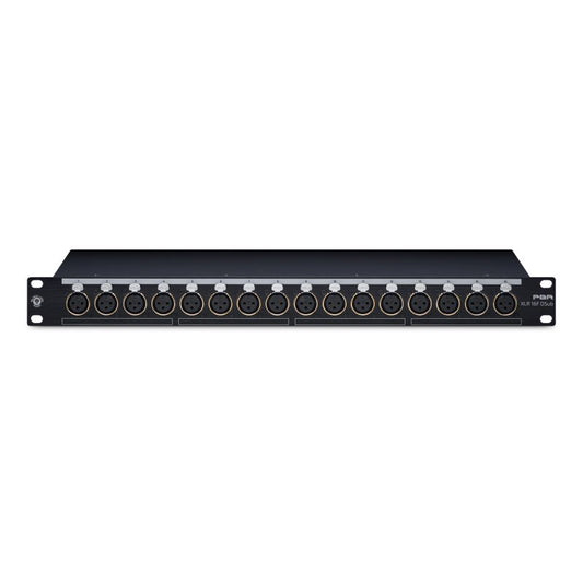 Black Lion Audio PBR-XLR-16F-DSUB 16-Point Gold Plated XLR Female Patchbay with DSUB Outs