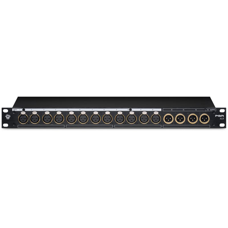 Black Lion Audio Pbr Xlr 16-point Patchbay with 32 Gold-plated XLR Connectors 