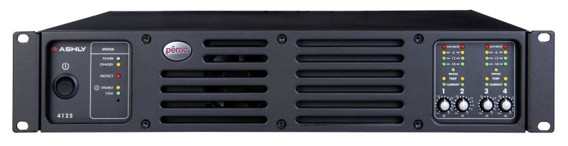 Ashly PEMA-4125.70 Protea Equipped Media Amplifier 8x8 Processor + 4 channel Amp (70 V)