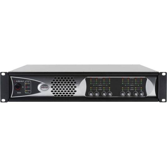 Ashly PEMA-8250.70D 8-Channel 2000W Pema Network Power Amplifier with OPDante Card & Protea DSP Software Suite (70V)