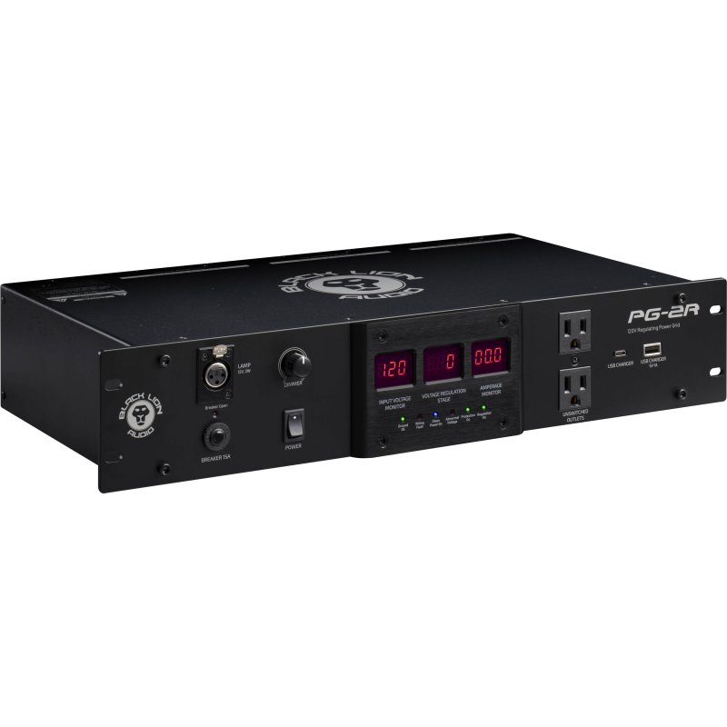 Black Lion Audio PG-2R 2 RU Rack-Mounted Power Regulator & Conditioner 