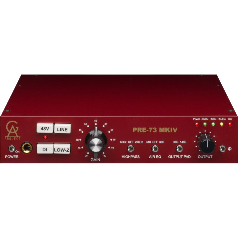 Golden Age Project PRE73MK4 Pre-73 MKIV Mic/Line/Instrument Preamplifier 