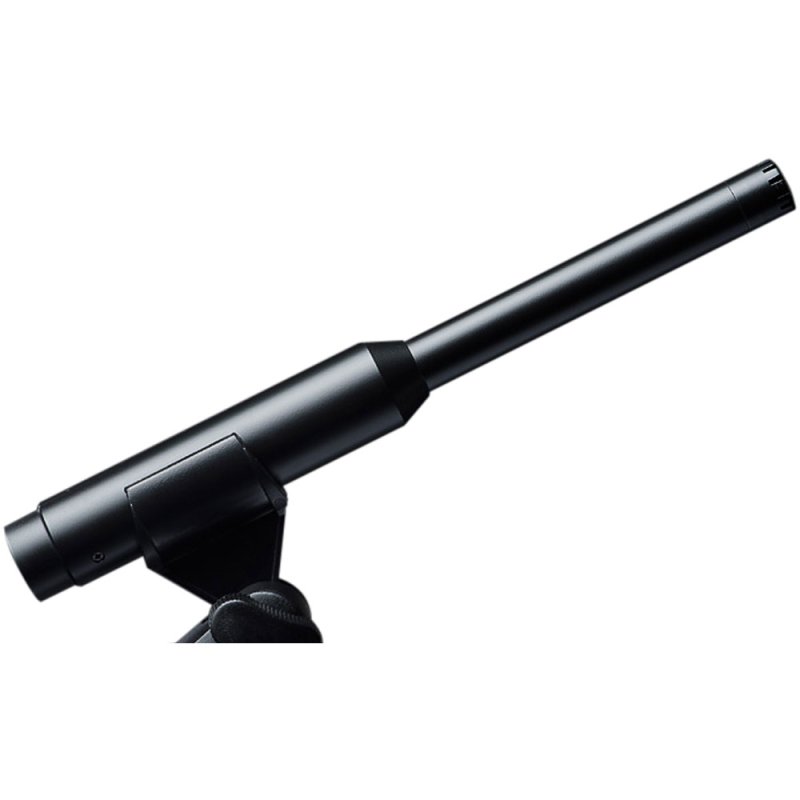 PreSonus Precision Reference measurement microphone with black body and gold accents, suitable for high-accuracy audio recording.