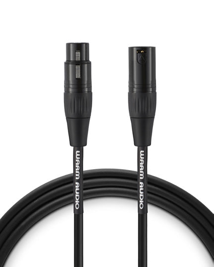 Warm Audio Pro Series 15-foot XLR microphone cable for studio and live sound setups, featuring durable construction and professional quality.