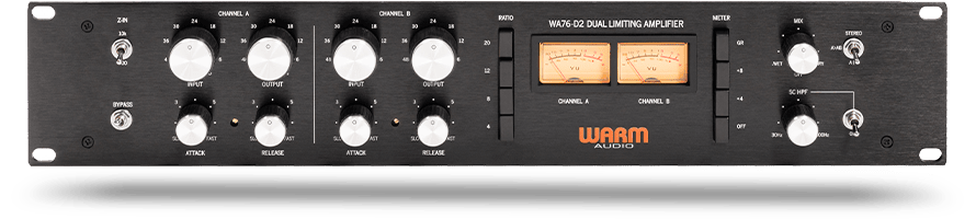 Warm Audio Dual Channel FET Comp Rev D Clean Gain Discrete FET 
