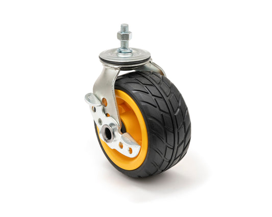 RockNRoller MultiCart 6 x 3" Ground Glider Caster with Brake (2-Pack)