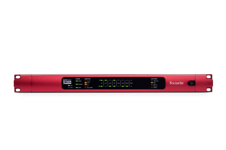Focusrite Pro REDNET-D16R 6-channel AES3 I/O for Dante Audio over IP Networks 