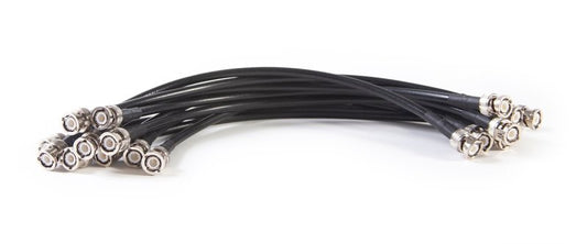 RF Venue RG8X1-10 RG8X Certified BNC Interconnect Low-Loss Coax Cables, 1', 10-Pack