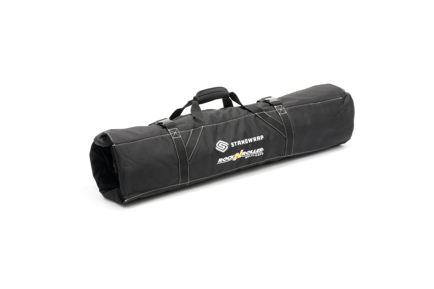RockNRoller MultiCart StandWrap 4-Pocket Roll Up Accessory Bag (Black, Small)