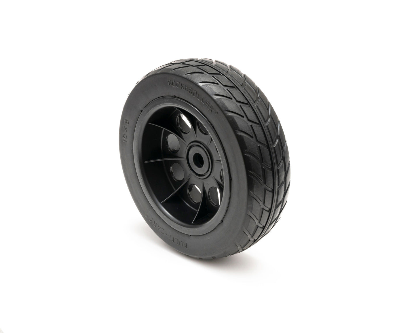 RockNRoller MultiCart Stealth R-Trac rear wheel with offset hub for R10, R11G, R12, R18, 10x3 inch, 2-pack.