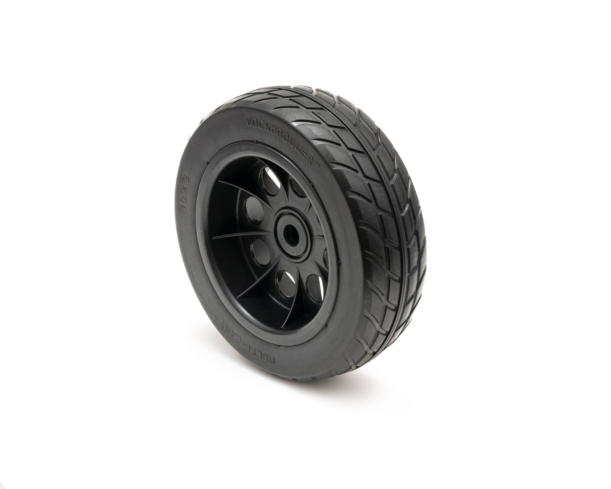 RockNRoller MultiCart Stealth R-Trac Rear Wheel with Offset Hub for R10/R11G/R12/R18 (10 x 3", 2 Pack) 