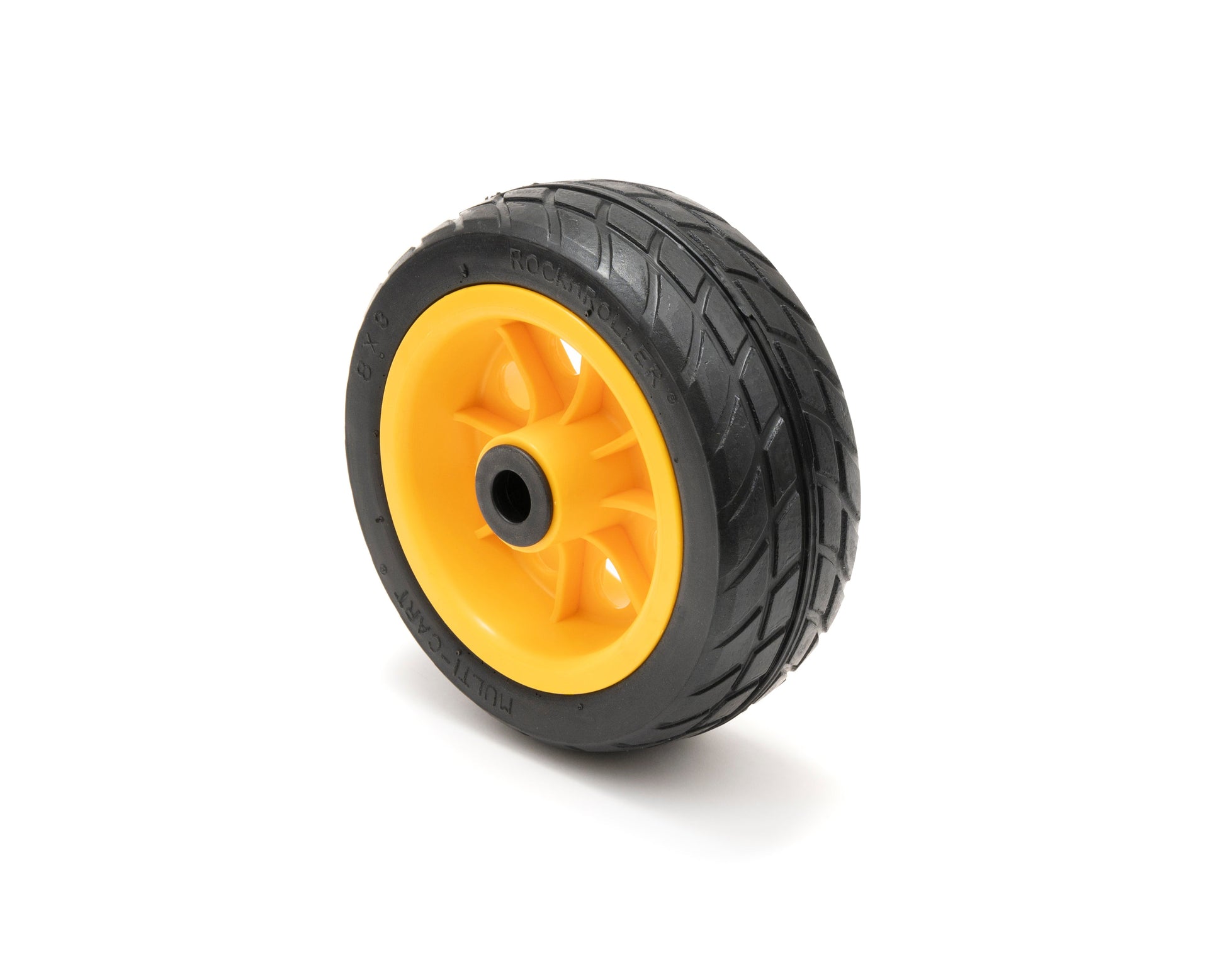 RockNRoller MultiCart R-Trac Ground Glider Rear Wheel with Symmetrical Hub (8 x 3", 2-Pack) 