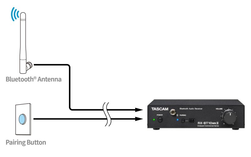 Tascam RX-BT10MKII Bluetooth 5.1 Stereo Audio Receiver with Balanced XLR Output 