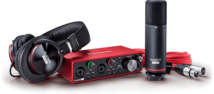 Focusrite SCARLETT-STUDIO-3RD-GEN 2 In / 2 Out USB Recording Bundle w/ Headphones and Condenser Microphone 