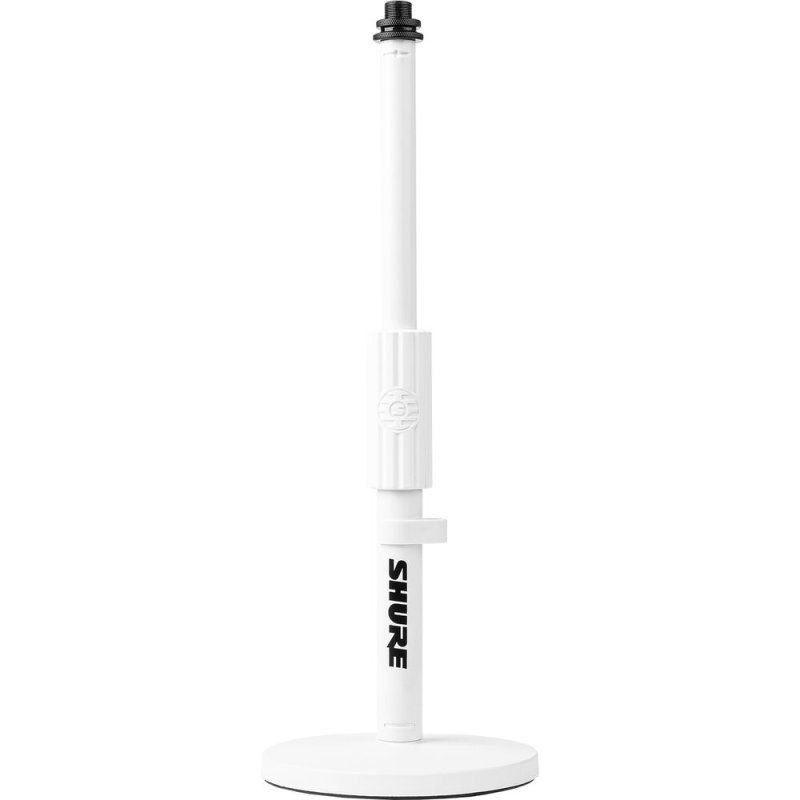 Gator SH-DESKTOP1-W Shure 6″ Round Base Desktop Mic Stand, White