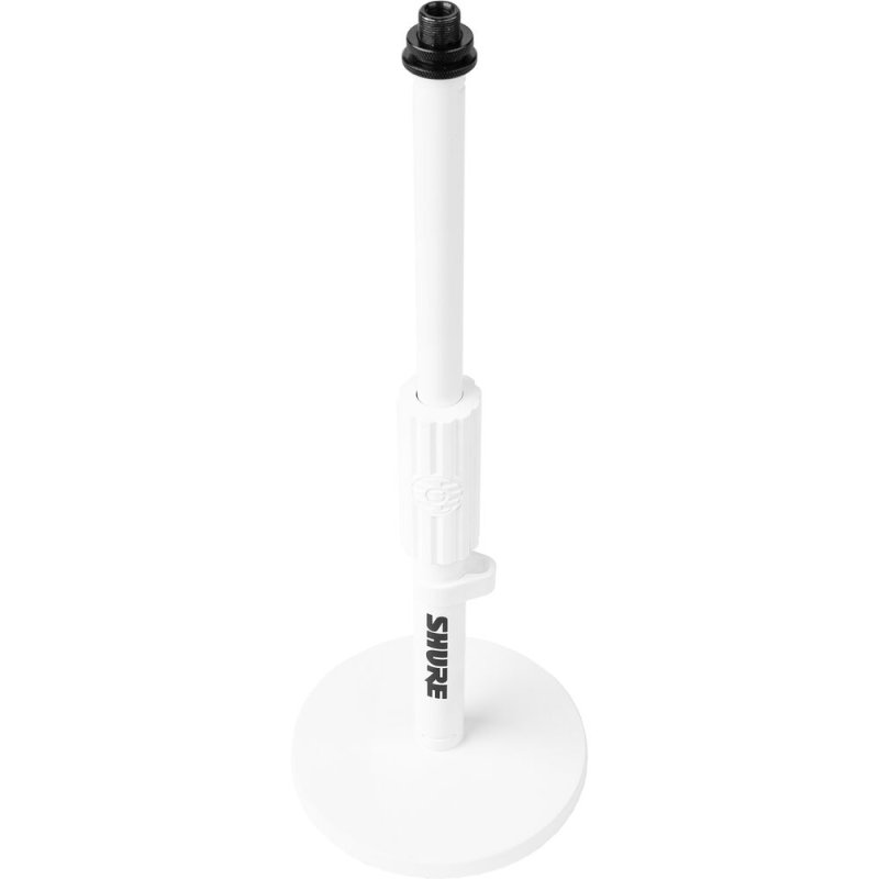 Gator SH-DESKTOP1-W Shure 6″ Round Base Desktop Mic Stand, White