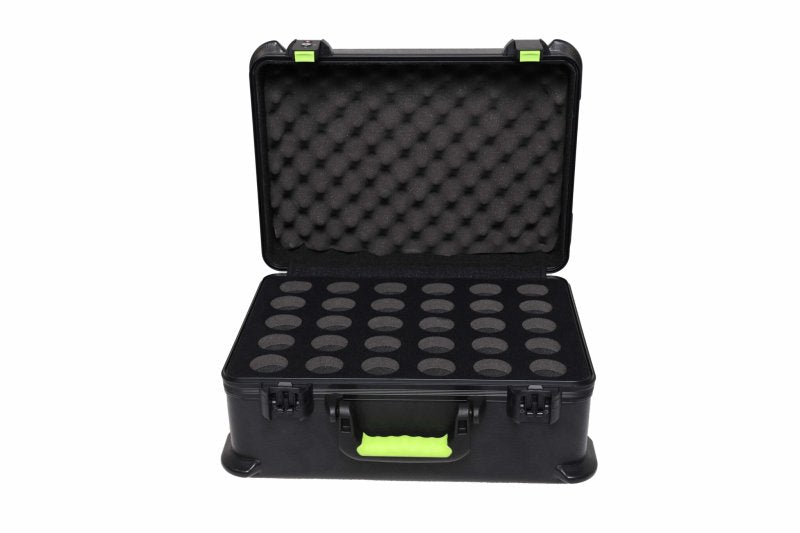 Gator SH-MICCASE30 Molded Case With Drops For 30 Mics & TSA Latch 
